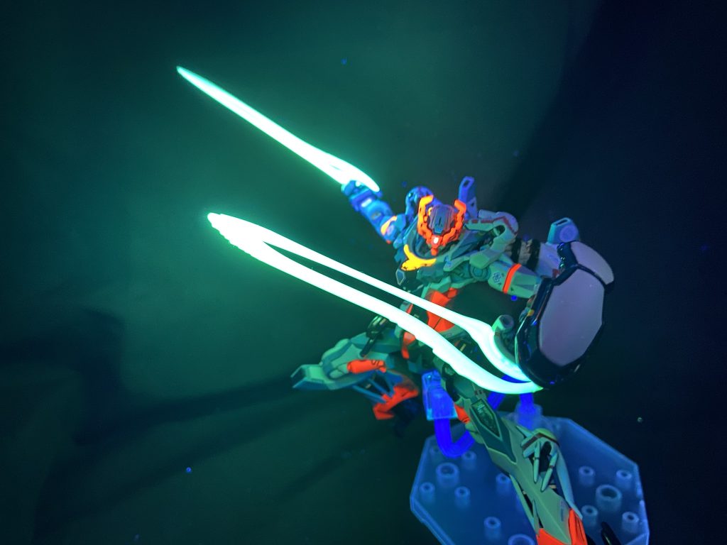 ビームサーベル二刀流アニメ最終回前に撮ったものですが、ビームサーベル大活躍してましたね🤩