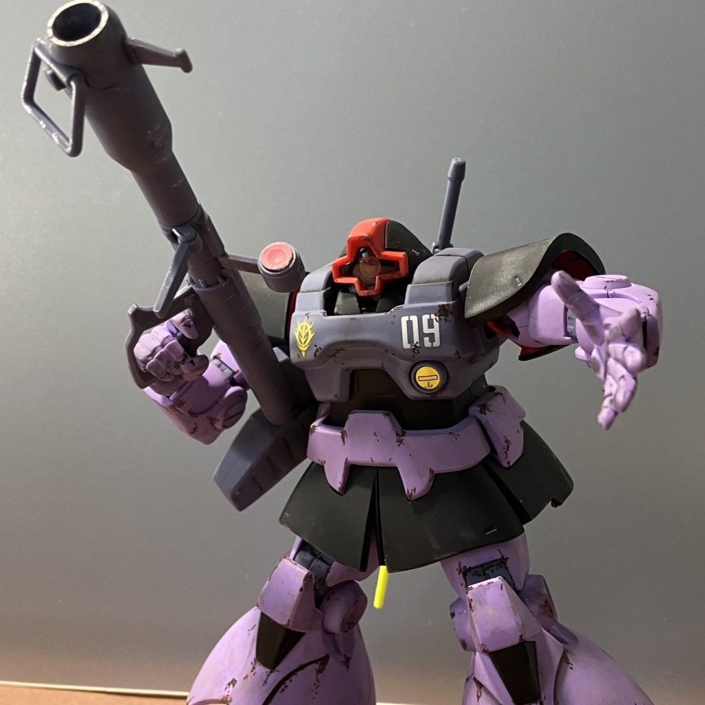 HGUC ドム　完成品　ウェザリング仕上げ　武装オプション付 ジャンクで買ったHGUCドムをウェザリング塗装仕上げ。リメイク