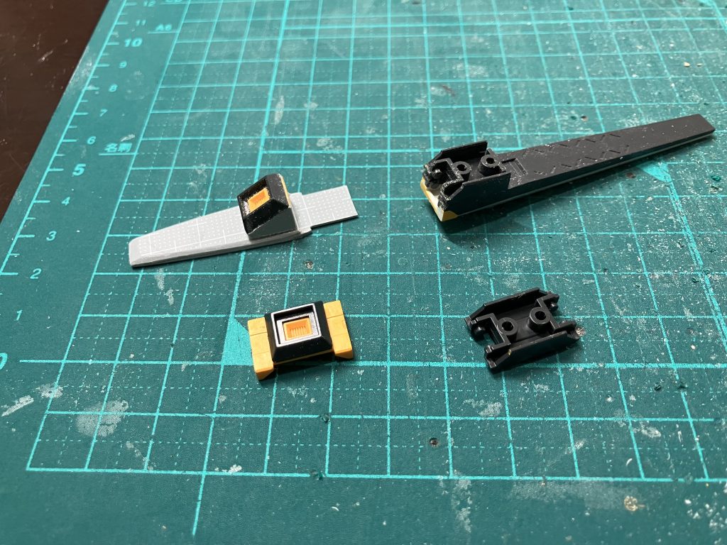 前回のキャリバーンに続き、フィンファンネルを使っています。極力自作パーツを少なくしたいです。(技術がないため)