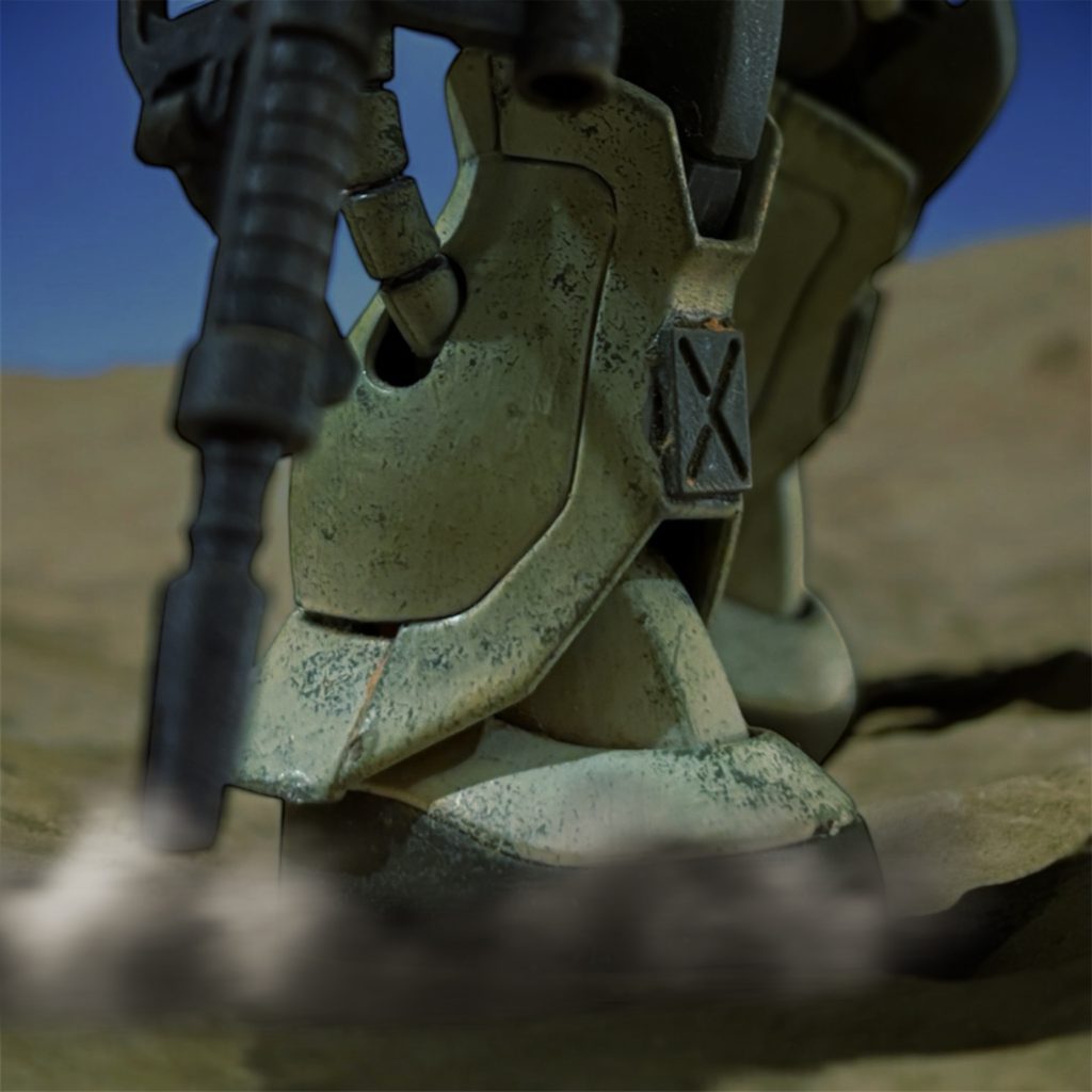 ズン……と、遠くから、地を揺らす重い衝撃が響く。「……MS?哨戒任務なんか、聞いてたか?」ケビンが2人の顔を見るが、揃って首を横に振った。