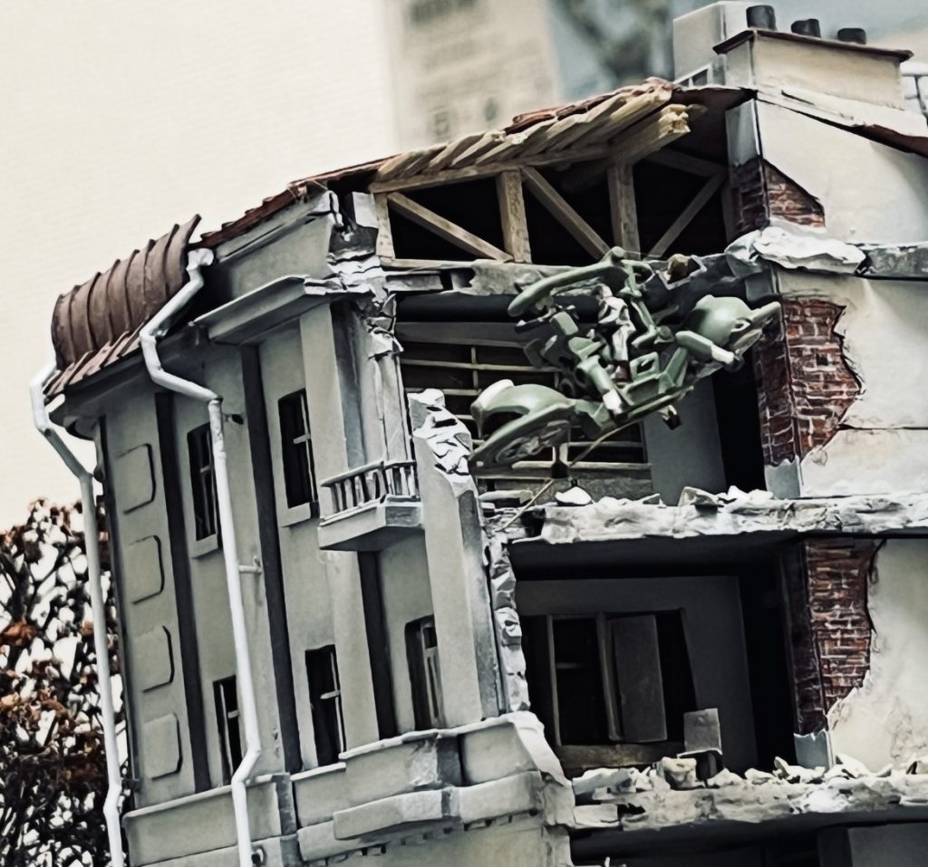 作品名：1/144ワッパ<p>市街戦でワッパが飛び回る姿を見てみたい！投稿前の撮り溜めてたテスト写真です。</p>