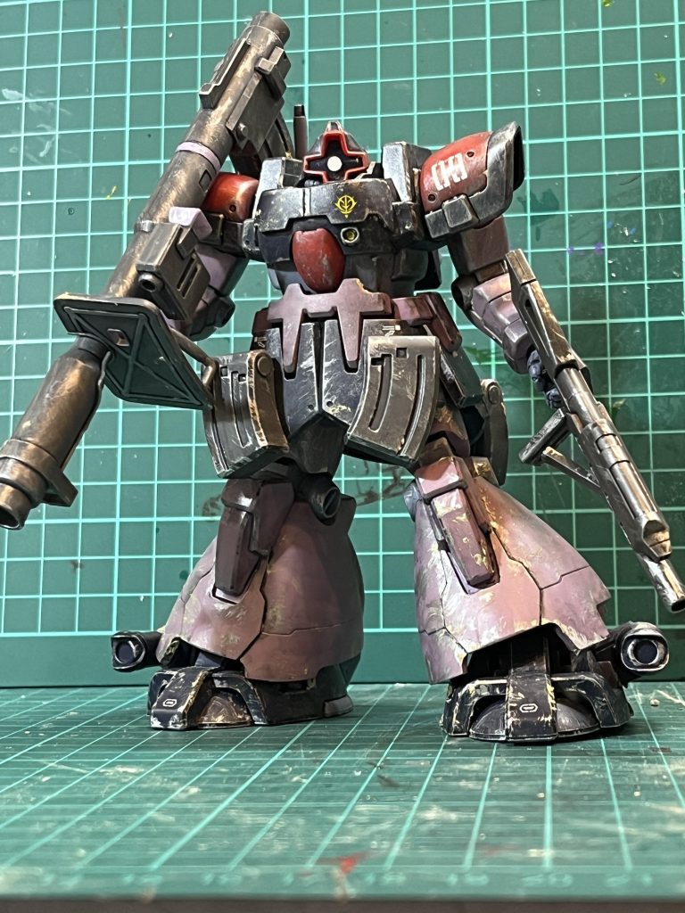 仕上げは艶消し関節は・・・ドム愛が深まりました。