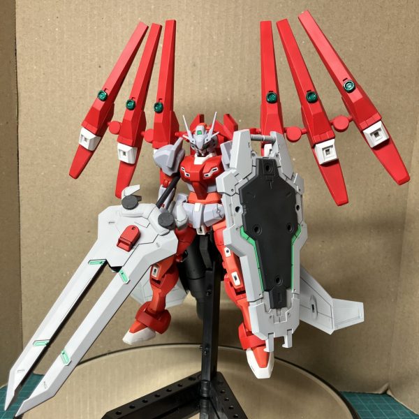 ガンプラ HG G-アルケイン 塗装完成品 フルドレスってまぶしいんだから！ HGガンダムGアルケイン