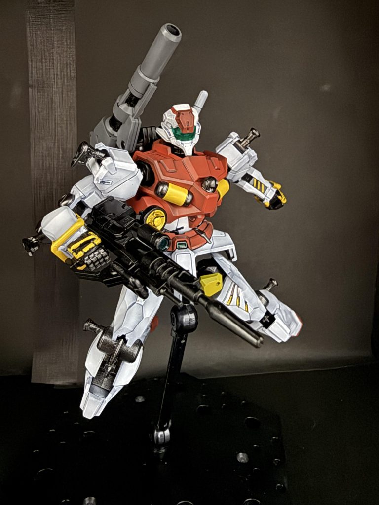 赤一色の軽キャノンだったけどこういう色も良いでしょうちなみにセイラ専用軽キャノンを参考にシイコゲルググカラーに変えただけの手抜きカラー