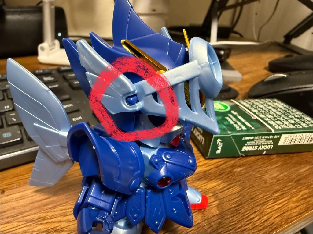 素組みで1番気になったのはここです!どうしてやろうと悩んだ結果