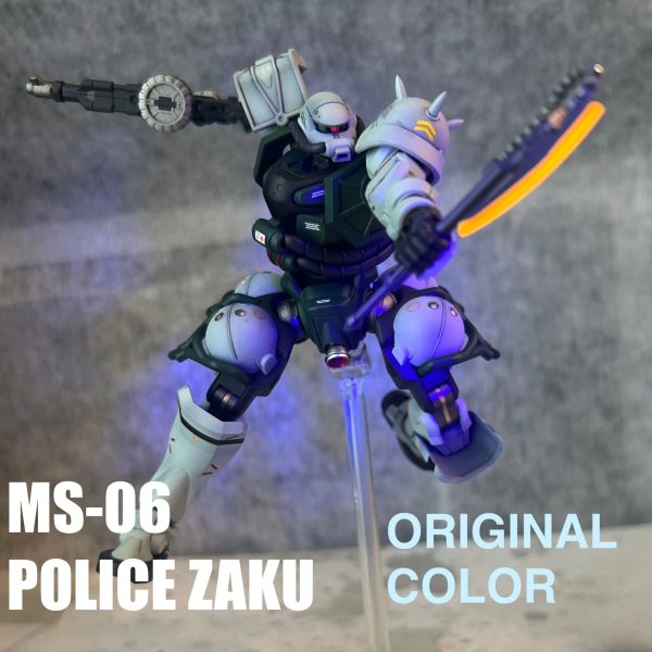 HG 1/144 軍警ザク　[市街地戦イメージカラー］