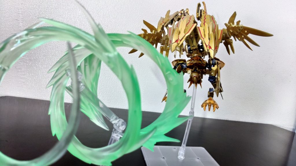 「エレクトロ・ストーム」強烈な強風と電撃を敵に与える技。一度に大軍を木端微塵にするという。