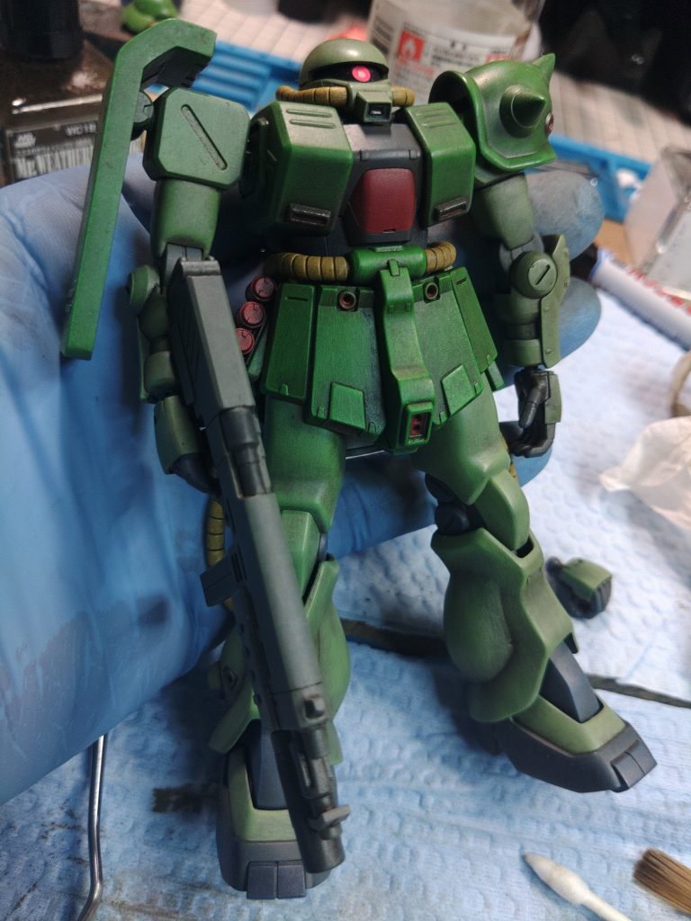 HGUC 1/144 ザクII改 筆塗り全塗装 ~初めての経験はいくつになっても楽しいVer.~–5枚目/制作者:おーしゃん
