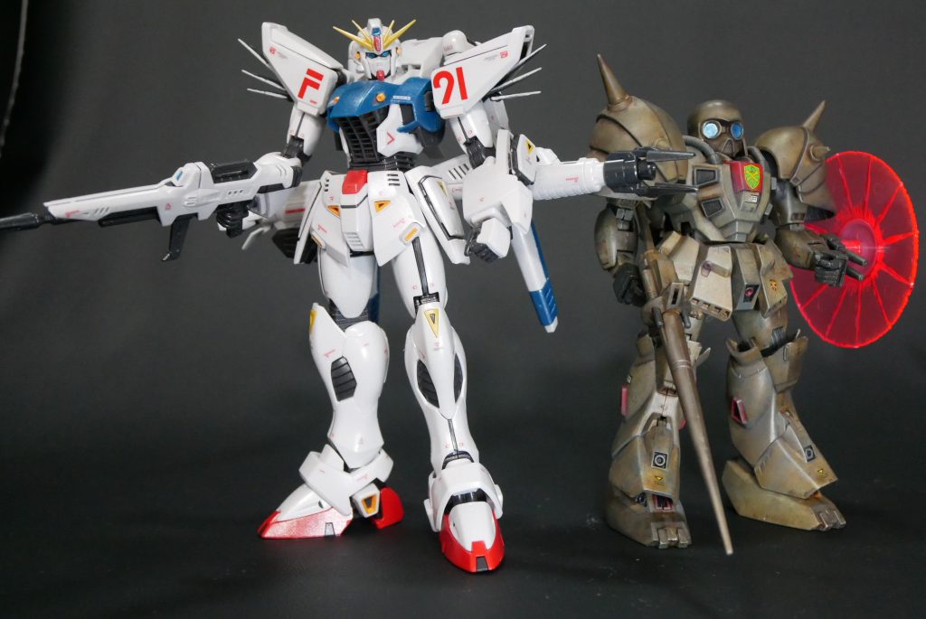 MG　ガンダムF９１　と　デナンゾン