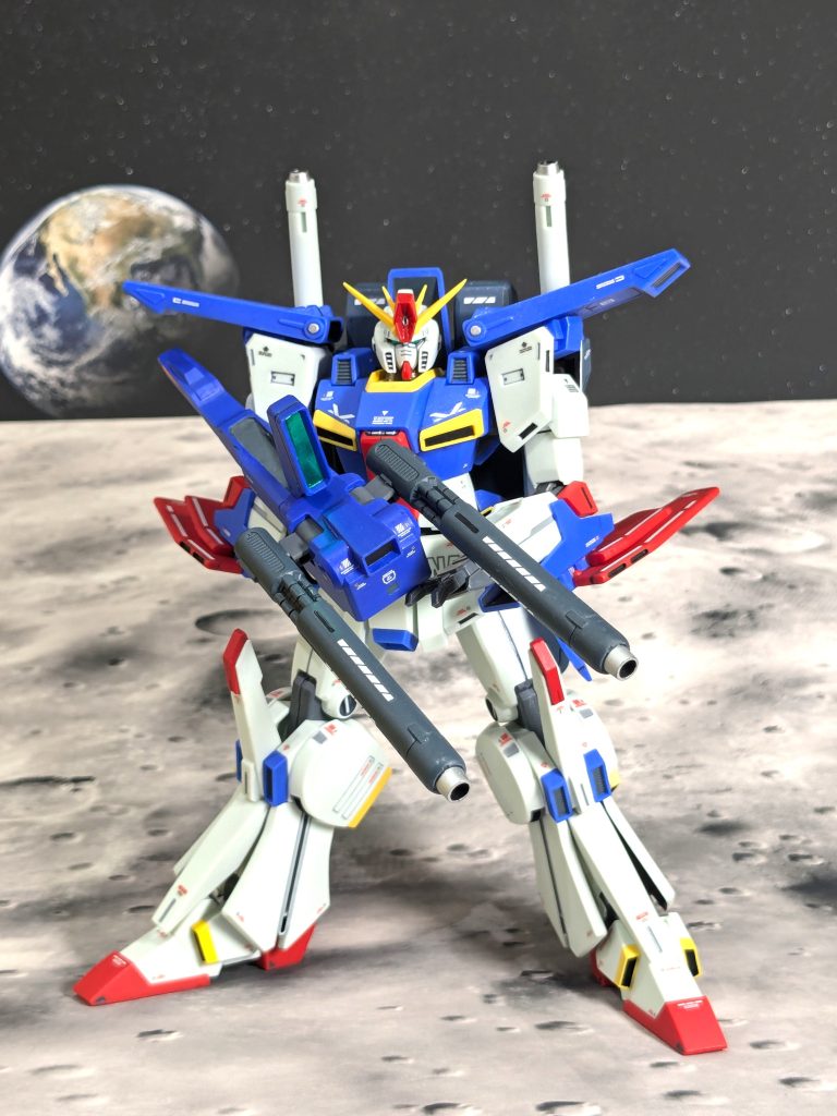 HG ZZガンダム、部分塗装・デカール・トップコートでお手軽に完成