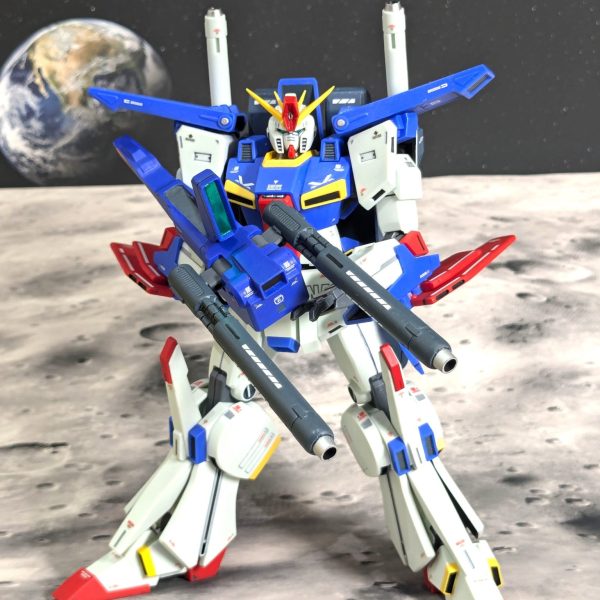 HG ZZガンダム、部分塗装・デカール・トップコートでお手軽に完成