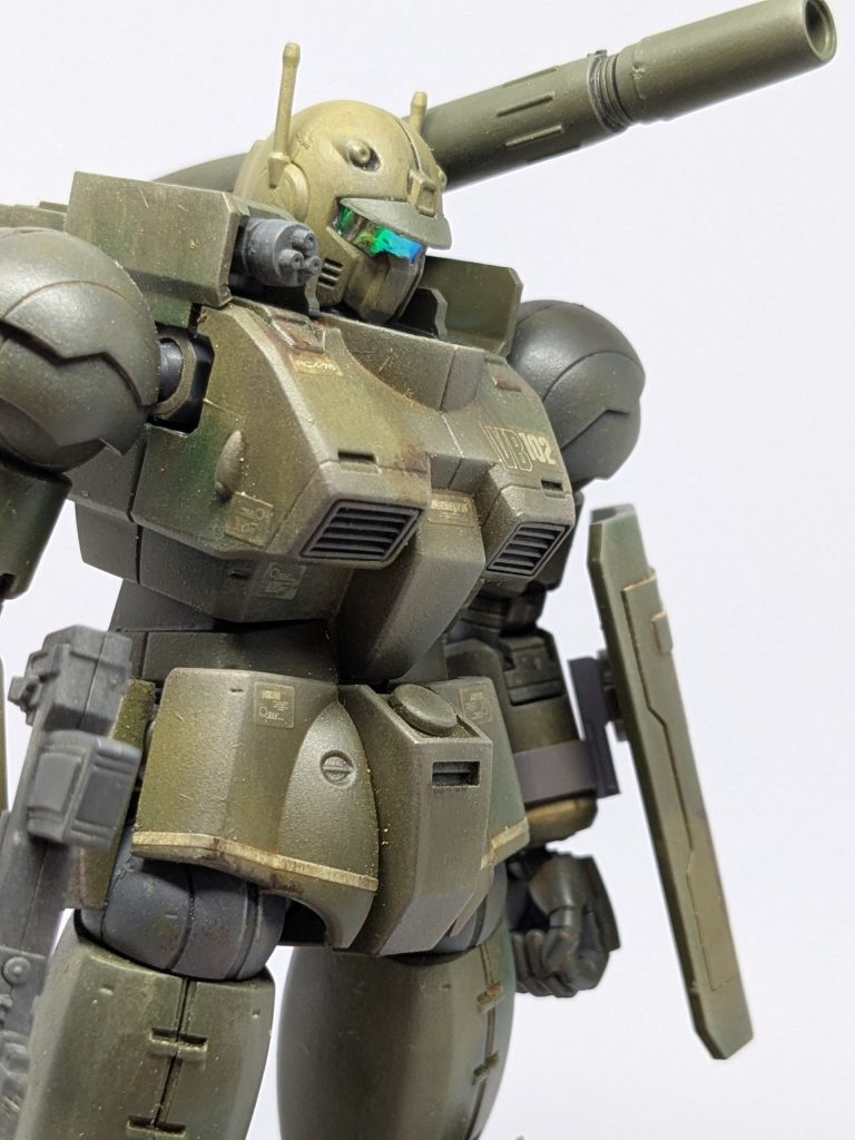 ガンキャノン　迷彩塗装　筆塗り–3枚目/制作者：おやじ