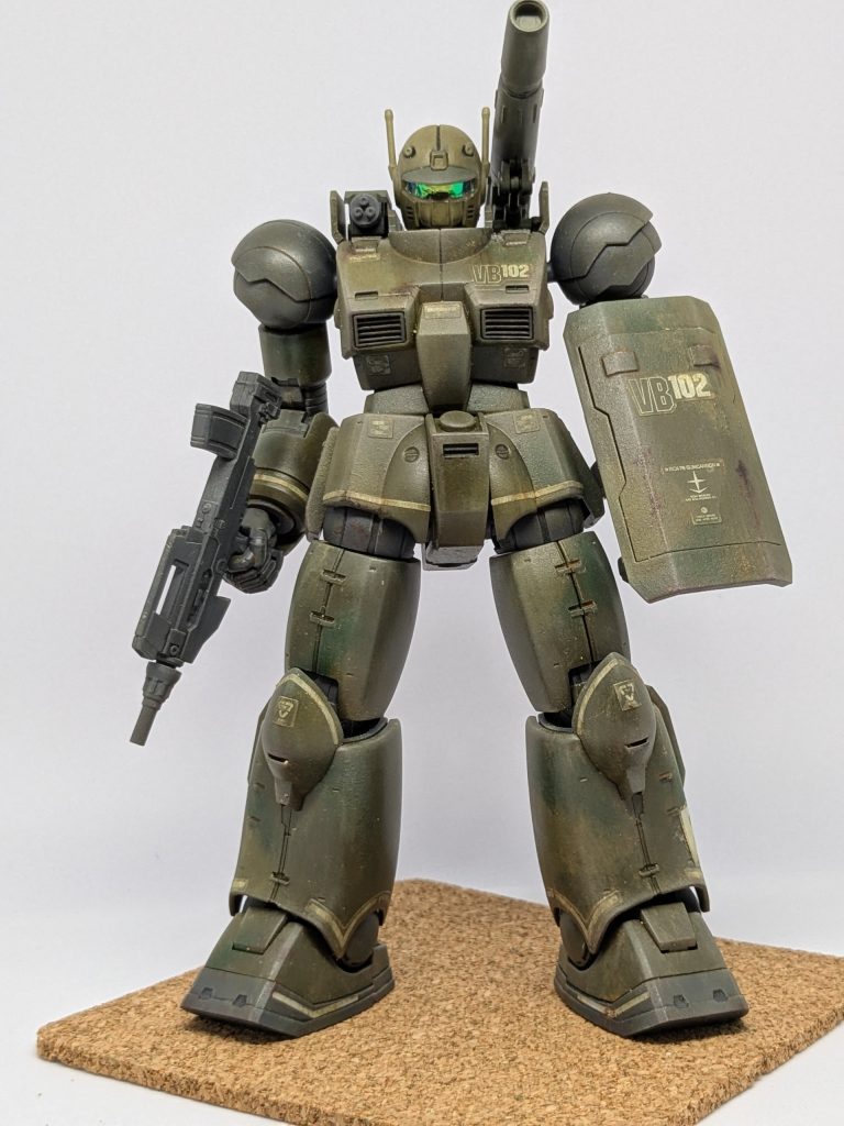 ガンキャノン　迷彩塗装　筆塗り–2枚目/制作者：おやじ