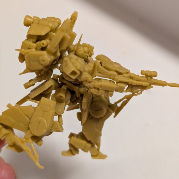 ガンダム　アーティファクトのシルヴァ・バレト・サプレッサーをナラティブのシーンでポージング。ガランシェールに乗せたいなあ。（1枚目）