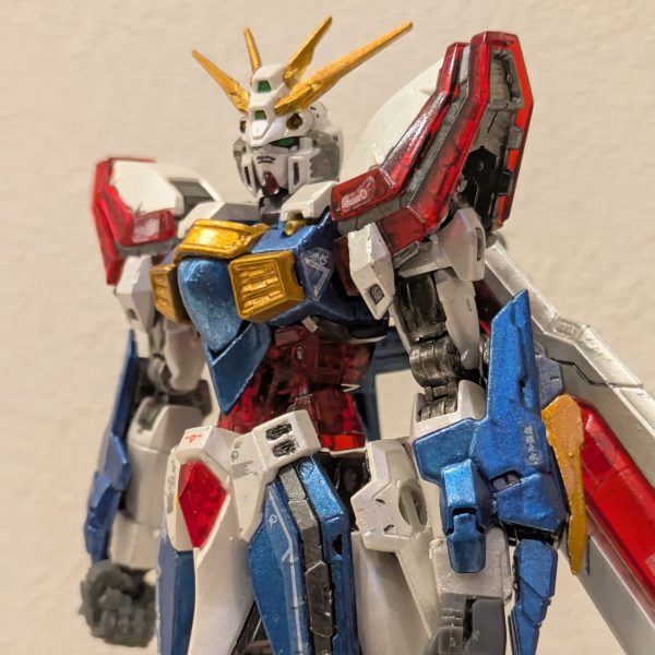 ゴッドガンダム　クリアカラー　チタニウムフィニッシュ風塗装