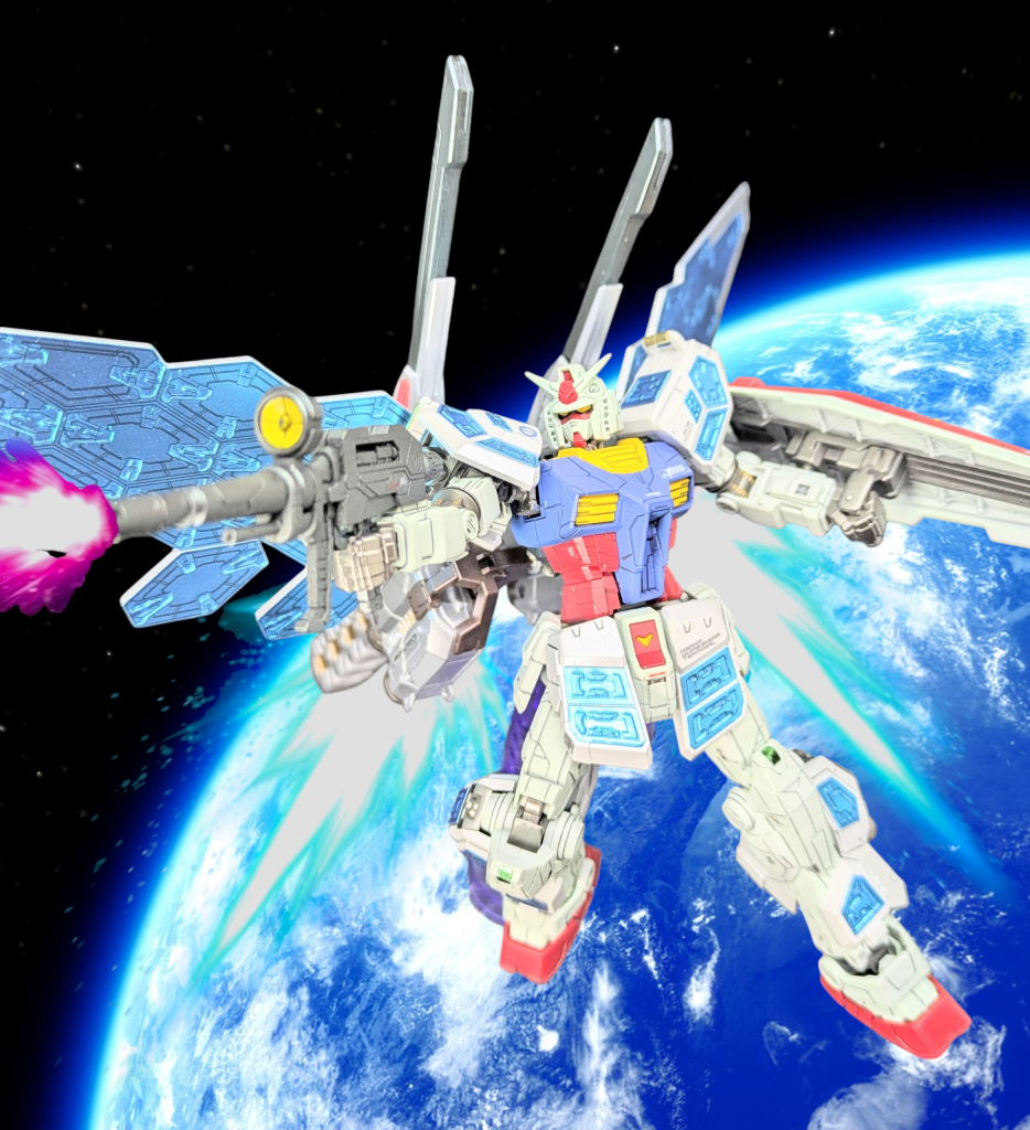 最後は地球をバックにお決まりの戦闘シーンにて✨️最後まで閲覧頂き感謝〜🙏