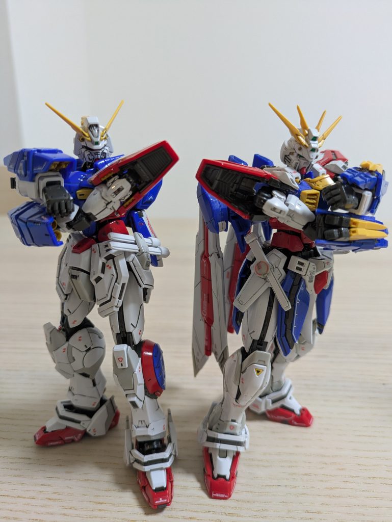 RGシャイニングガンダム完成！W腕組実現