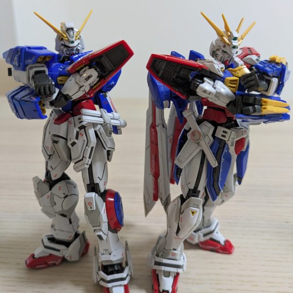 RGシャイニングガンダム完成！W腕組実現