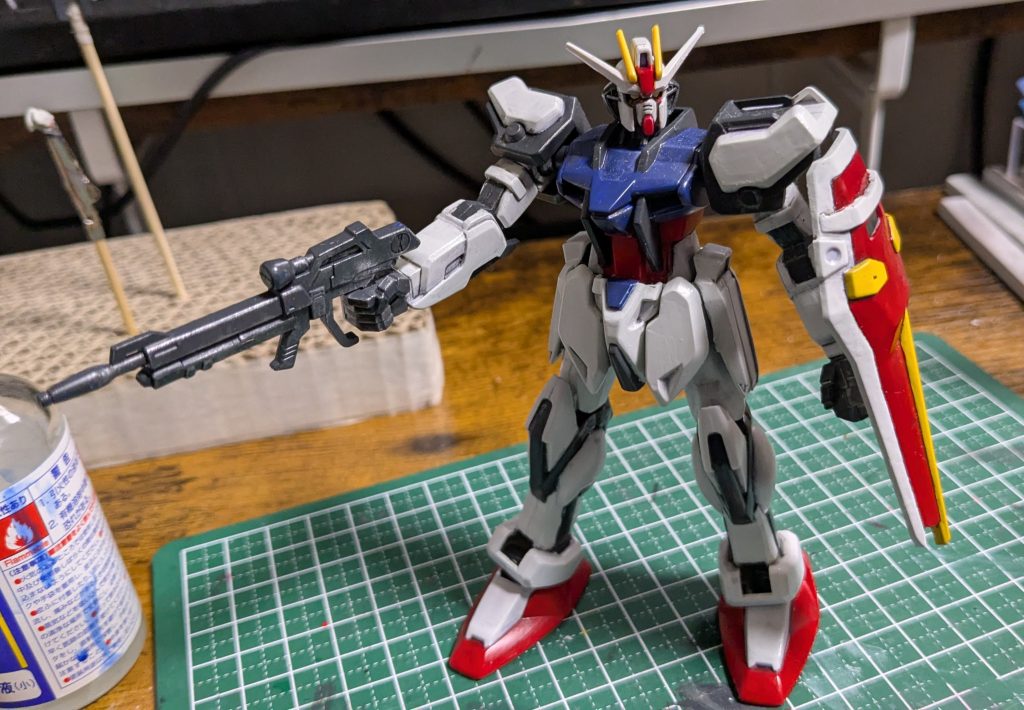 精一杯のポージング。