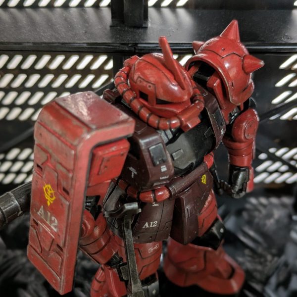 シャアザク筆塗り全塗装