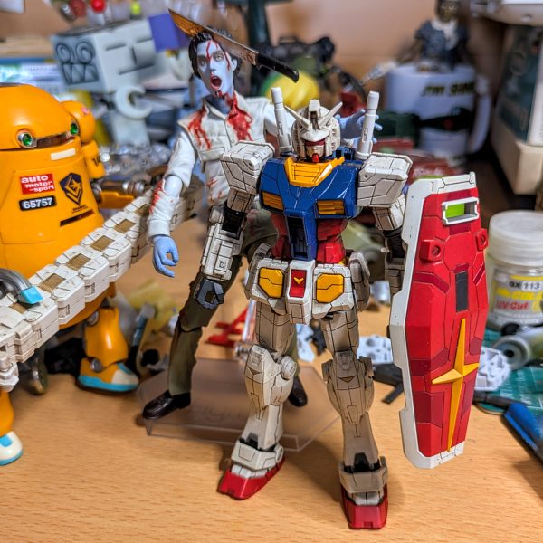 制作中のEXPOガンダム少し進みました。オプションパーツの塗装がまだまだ大変だなぁ(⁠.⁠ ⁠❛⁠ ⁠ᴗ⁠ ⁠❛⁠.⁠)(⁠.⁠ ⁠❛⁠ ⁠ᴗ⁠ ⁠❛⁠.⁠)（1枚目）