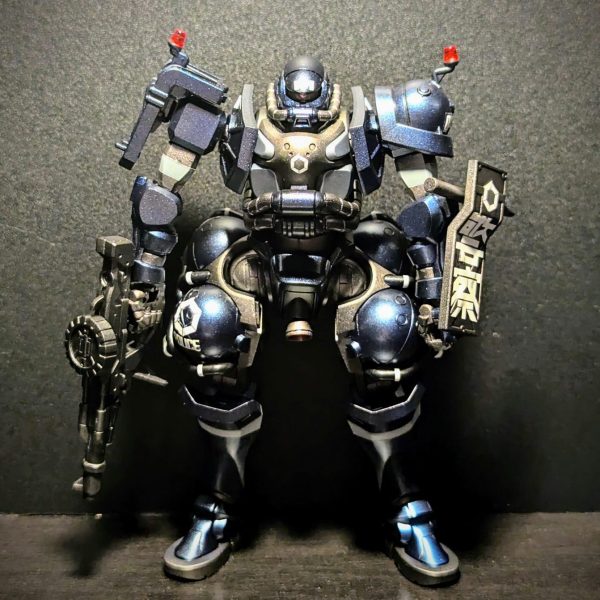HG 軍警ザク　全塗装 HG軍警ザク 全塗装完成品 - メルカリ