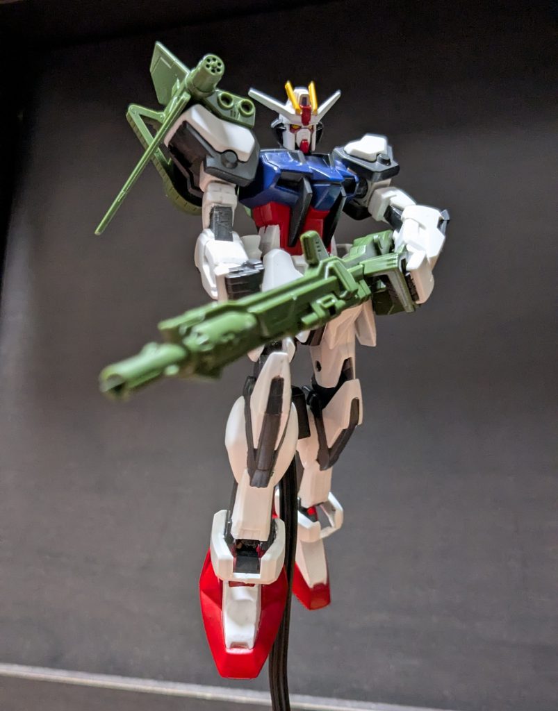 良かった探し。インパルス砲が辛うじて両手で持てるようになったのはうれしい。ランチャーストライカー造形よいですね。本体より可動部ちゃんとしてるし。面倒くさくて放置してたけれど、これもこんど塗ろうかな。