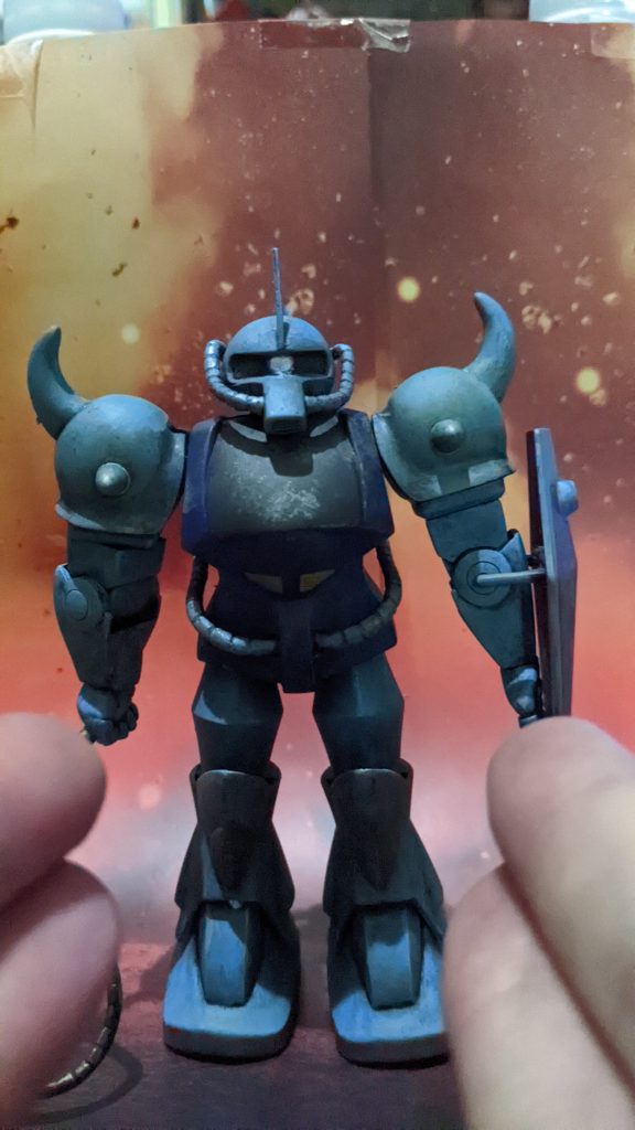 初期プラ1/144グフ、ギブバース！！