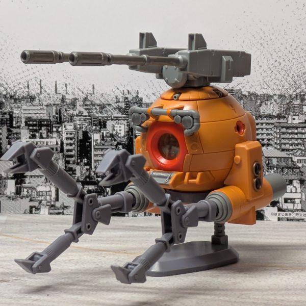 HGUC ボールK型組立完了!!現在製作中の国連海兵隊仕様のマルダー歩兵戦闘車の仕上がりが明日になるので一気に組み上げ。勿論武装は2連装15キャリバー!!ボールK型はこれ以外認めん!!異論は認める!!パイロットは一年戦争でスーパーユニカムになる前のシイコ・スガイ少尉になる予定なので2枚目には一年戦争中にシイコが乗った機体たちと記念撮影。（1枚目）