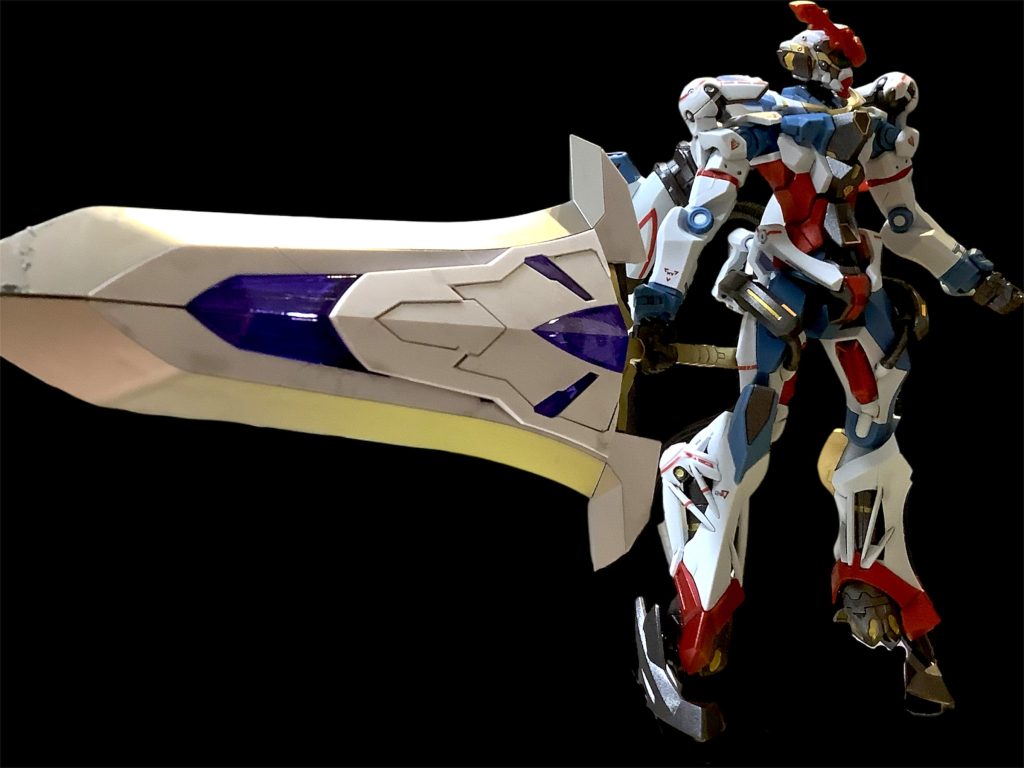 意味もなく巨大な剣を持たせてみたり。