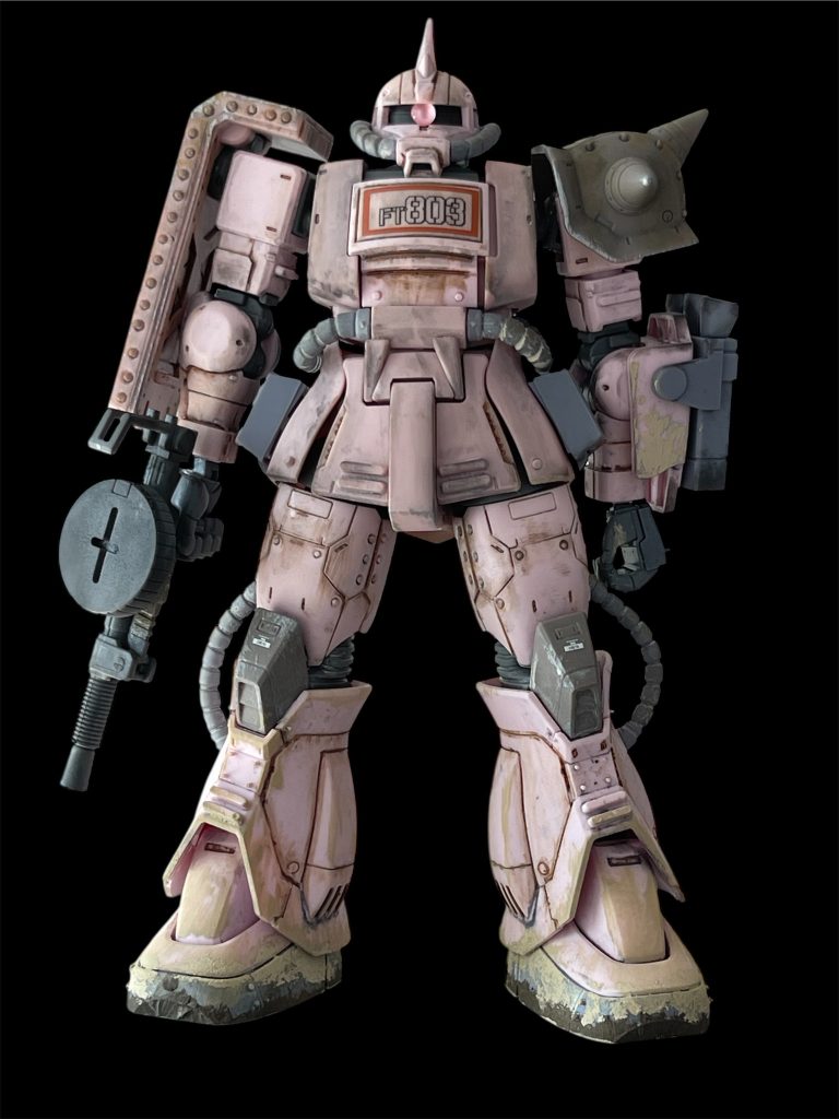 初めからウェザリング前提で作り始めたので、ゲート処理も適当に。ヤスリがけはほとんどしていません。