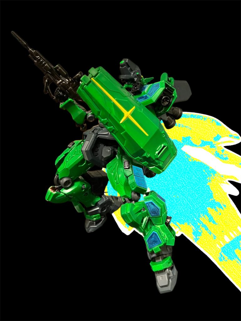 背部のバックパックによる高機動飛行^_^