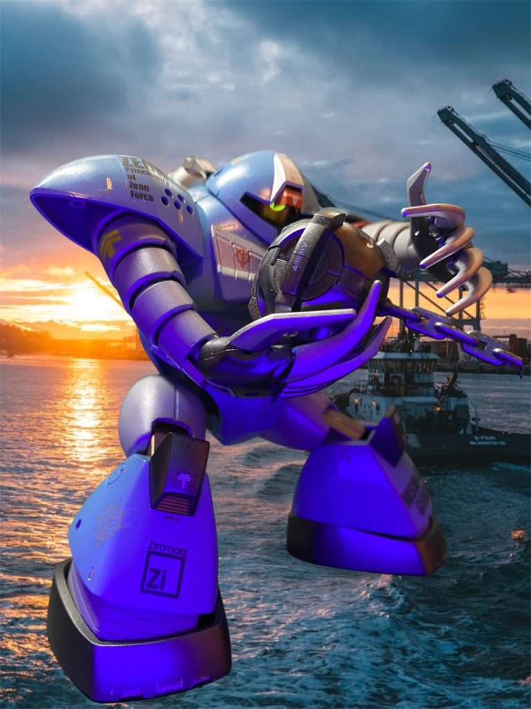 赤いガンダムのハンマーを使って、定番の「さすがゴッグだ、なんともないぜ!」のシーン!GQ世界でもあったんでしょうか?