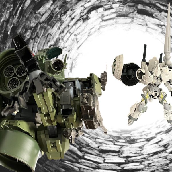 銃弾とビームが飛び交う。だが圧倒的数の暴力の前に距離を詰められる。ハイザックに飛び掛かる巨体をビームで剥がそうとするネモ。それを尻目に頭上を飛び越える巨体。おもや、コア3から出られると思ったらまだ立ち塞がるか？ネオジオンにも居場所がなく、かといって地球になんらかの愛着があるわけでもない。そんなお前がなぜ私の前に立ち塞がる？俺は・・・ニュータイプの未来のために戦っている。ただ滅ぼすことしかしないあなたとは違う。所属違えどその志のために、俺は戦う‼️・・・では、理想を抱いて⭕️がいいっ💢エグザベ　ネオジオンルート　ラストバトル（5枚目）