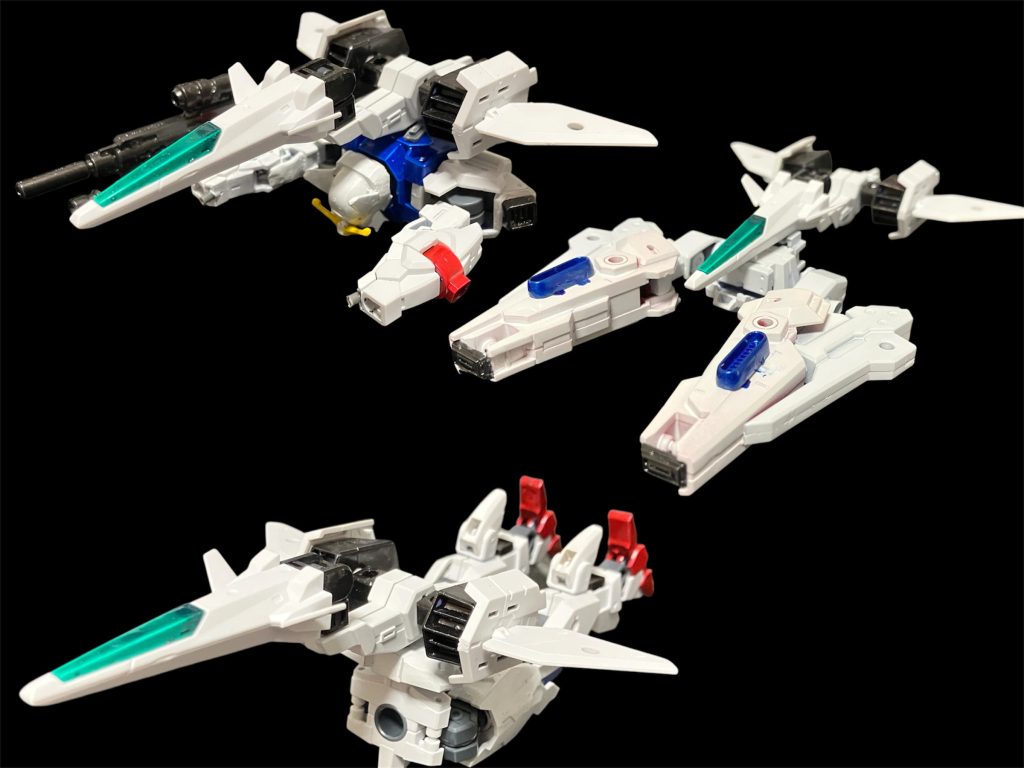 上からトップファイター・コアブースター・ボトムファイター^_^30mmの組み合わせのなせる技^_^