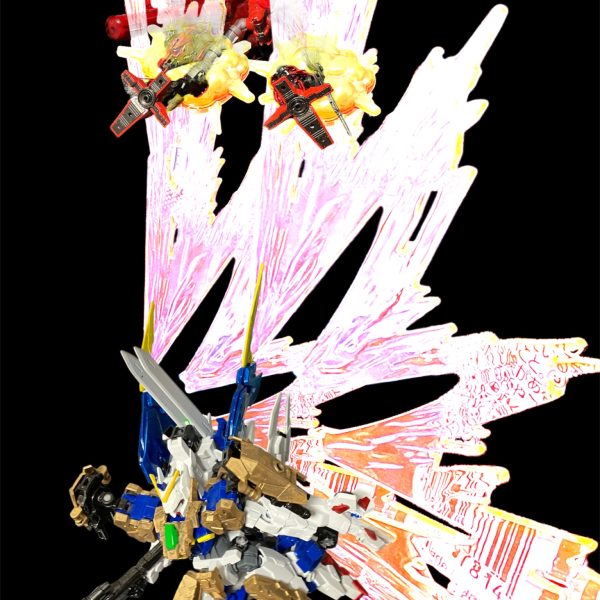 やったなぁ、白い奴っ💢荒んだ心に武器は危険なんです、クロノクルさんっ‼️ば、バカな、俺はこんなところで終わるはずはっ！？〜落下しいてくリカルキノス〜ねえさんっ、マリア姉さん助けてよ😭まりあねえさん・・・・・・・・・(ゴキッ‼️)クロノクルさん・・・・（2枚目）