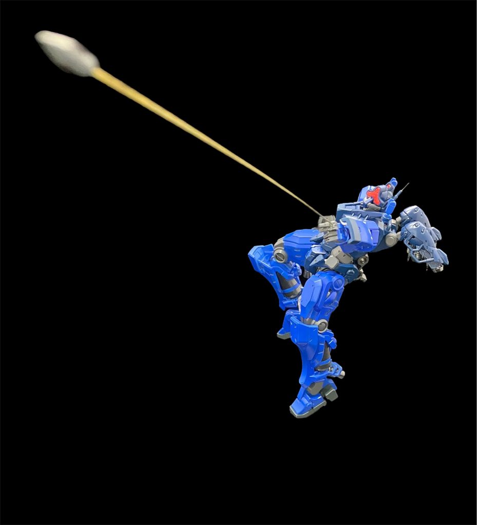 スティグマ攻撃太さの関係か2指の間から出ていたので、人差し指から出るようにしました。