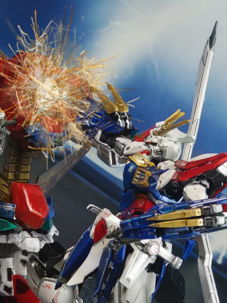 「後は任せろ❗️」「俺のこの手が真っ赤に燃える、勝利を掴めと轟き叫ぶ❗️爆熱ゴッドフィンガー‼️」