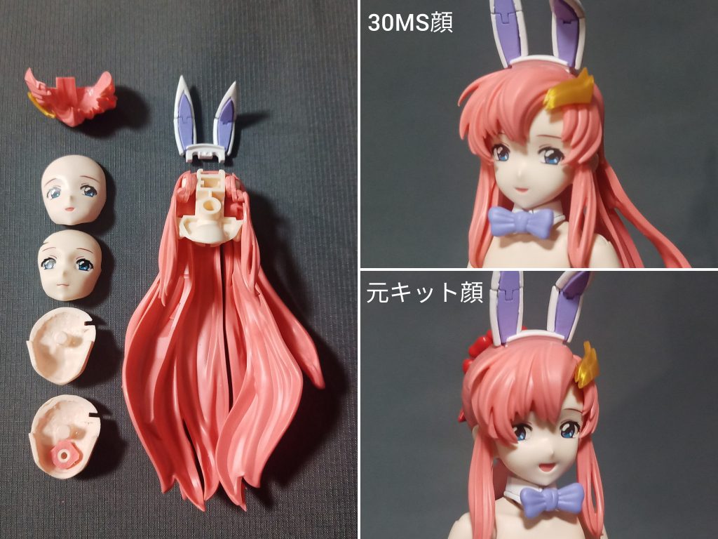 以前こちらにUPした「Figure-rise Standard ラクス・クライン(30MS互換加工)