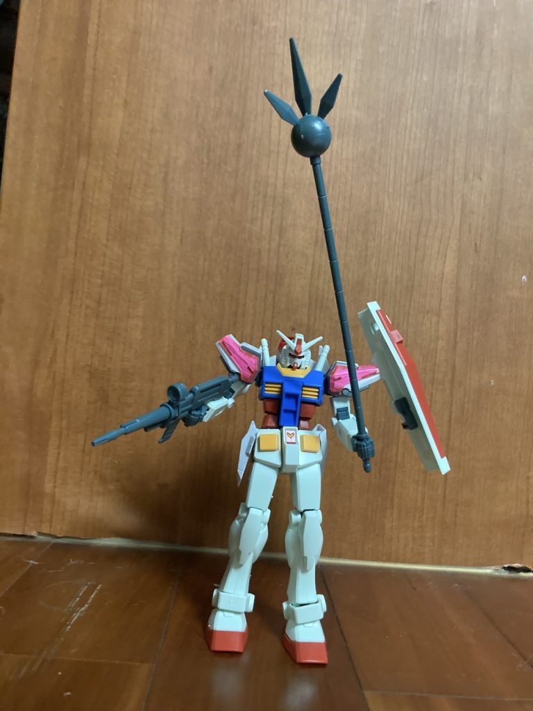 このガンダムはボクのアイデアでミクシングした初代ガンダムXです。