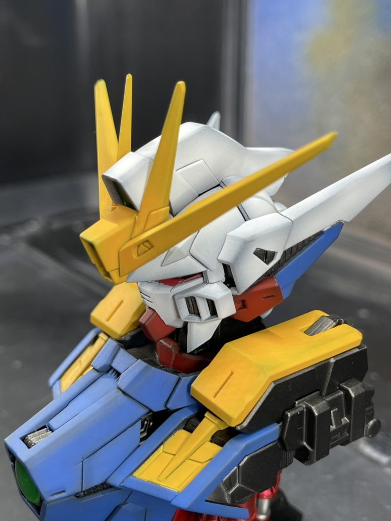 胴体の黄色部分と頭部の耳？部分の色分けを特に頑張りました。