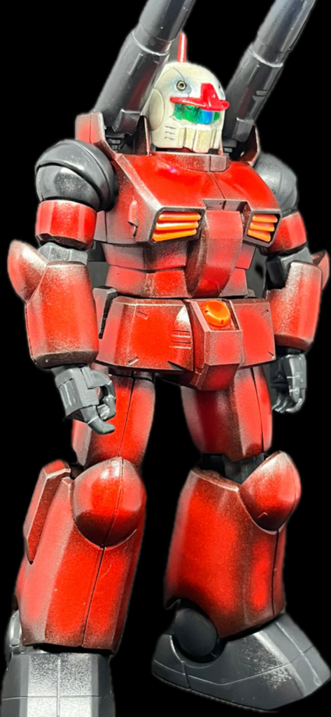 若干汚しを入れてます  バルカンを穴あけ  ピカピカに光って気に入ってます  まぁこんなもんでしょ