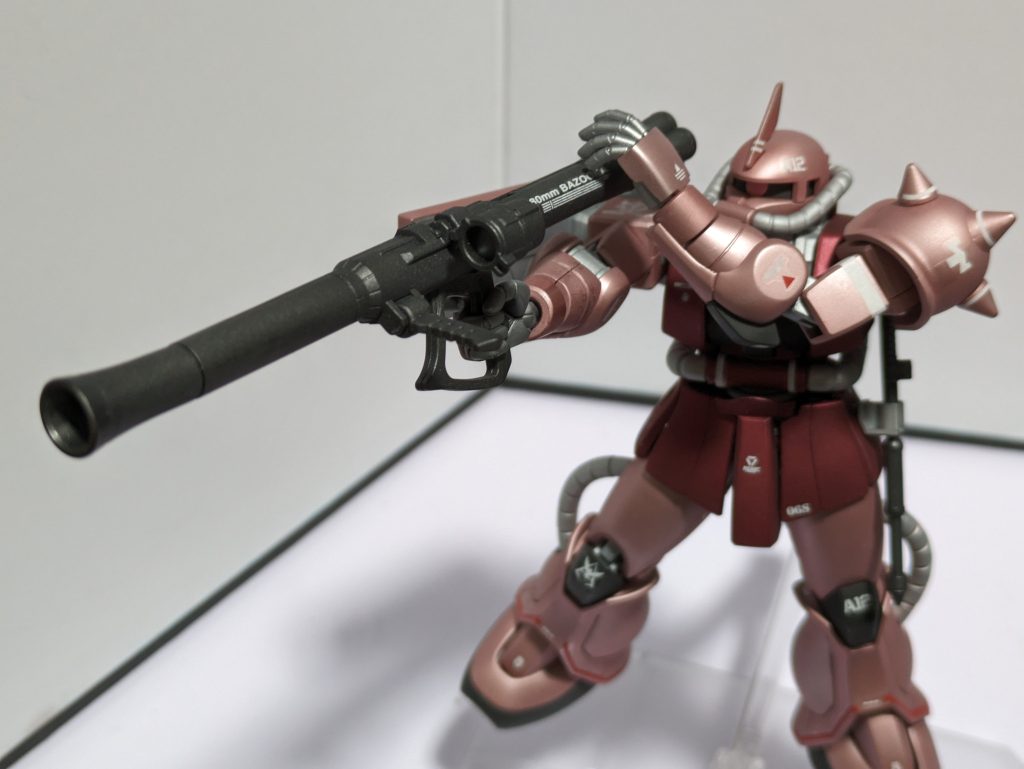 質実剛健のザクバズーカ。実弾兵器の代名詞です。