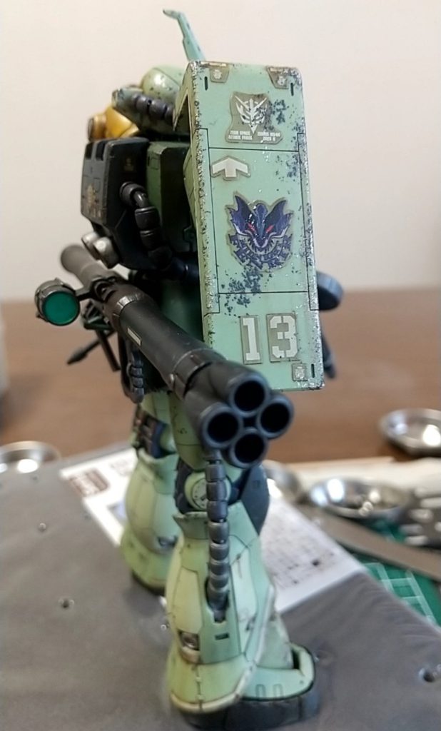 デカールの上にトップコートせずウォッシングで失敗しましたデカールがシール感満載です勉強になりました