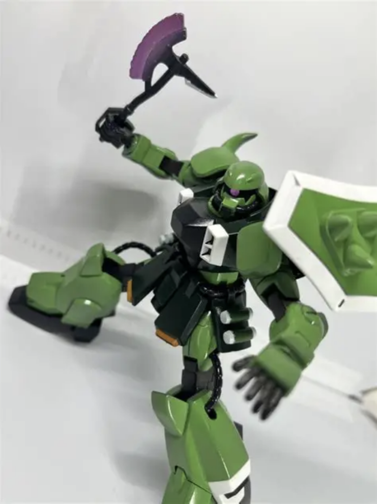 ビームトマホークビーム刃部分はクリアピンク+偏光ピンク+メタレッドでちょっとだけグラデーション入れました武器としては大体投げられてた印象🪃