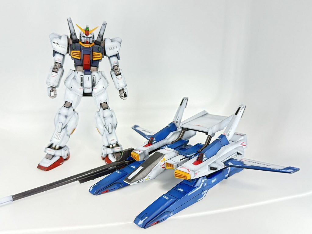 RGガンダムMk-2　HG スーパーガンダム　百式　シナンジュ・スタイン Zガンダム』HGのゼータガンダム、百式、ガンダムMk-II（エゥーゴ