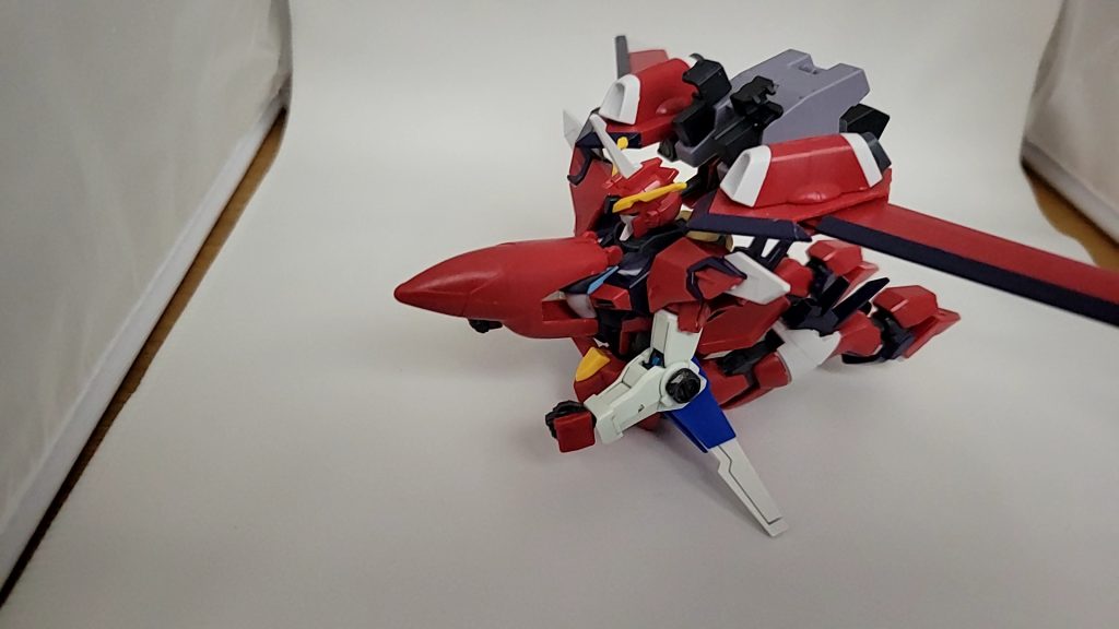 飛行形態バックパックに境界戦機のパーツフッドパーツの可動域拡張