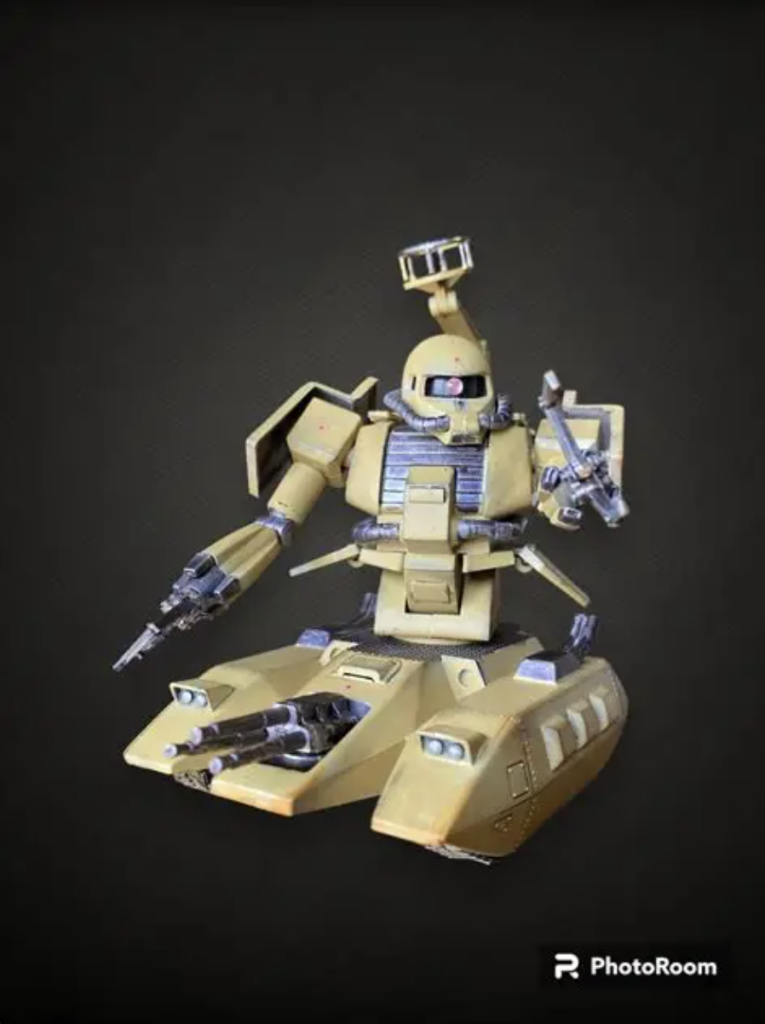 モノアイは百均のキラキラシールです