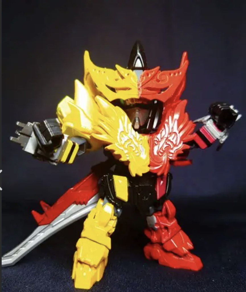 ゼンカイジャーからジュランとガオーンの合体したジュラガオーンです。今回は名前がそのままなのも理由があり、ジュラガオーンそのものとして制作しました。ゼンカイジャー最終回後のお話しという設定です。