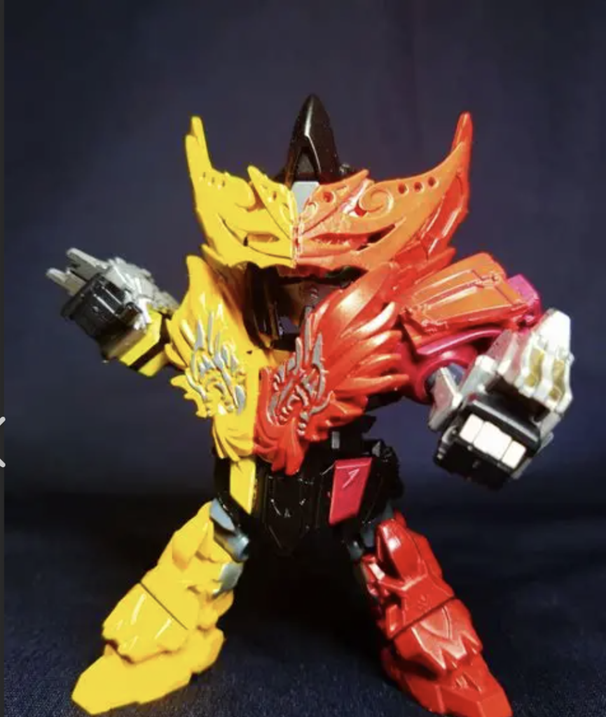 ガオーンクローもSD風味。元々が2体だけの合体なので誤魔化しがききませんでしたが、全体的にまとまってくれたと思います。